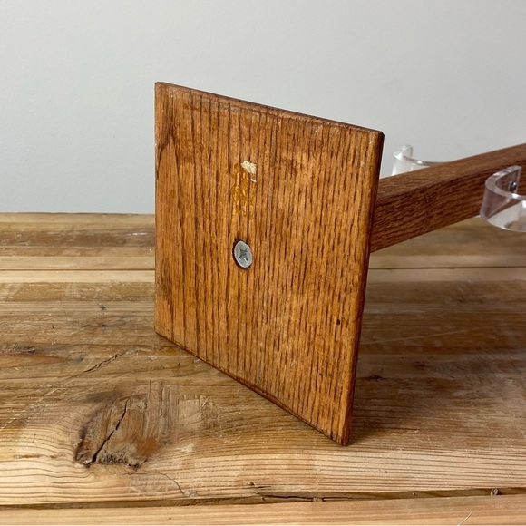 Vintage 19.5” Tall Mug Tree Lucite And Wood Retro Holds 6 Mugs - Picture 14 of 15